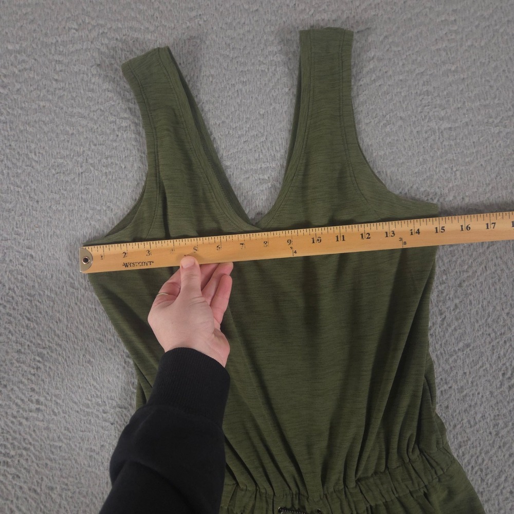 Old Navy Jumpsuit Womens S Green Wide Leg Breathe On V-Neck Sleeveless Pockets - Picture 7 of 13